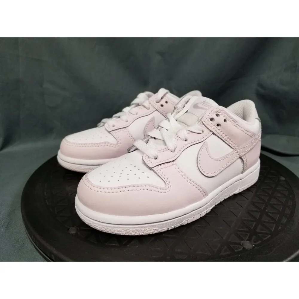 Nike Dunk Low White Light Violet (PS) Girls Size 11c NEW IN BOX! - Picture 4 of 13